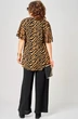 Блузка 198-1 принт зебра + кофе EVA GRANT фото 2