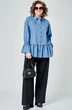 Блузка 7080-1 голубой EVA GRANT фото 4