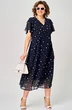 Платье  7116 синий горох EVA GRANT