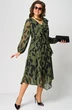 Платье 7122А принт олива EVA GRANT