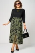 Платье 7216С принт олива EVA GRANT