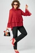 Блузка 7221 красный EVA GRANT фото 4