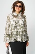 Блузка 7221 принт олива EVA GRANT