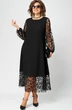 Платье 7225Д черный EVA GRANT