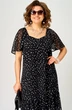 Платье 7246 черный в горох EVA GRANT фото 3