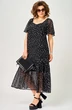 Платье 7246 черный в горох EVA GRANT фото 5