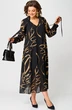 Платье 7293 черный с принтом EVA GRANT фото 4