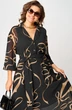 Платье 7322 черный с принтом EVA GRANT фото 5