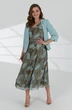 Костюм с платьем 4089 бирюзовый Elady