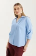 Блузка 4696 голубой Elady