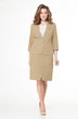 Костюм с юбкой 4208 + 3341 бежевый Elite Moda