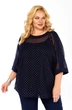 Блузка 2420а темно-синий Элль-стиль фото 4