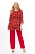 Костюм брючный 2213-16 красный мрамор Элль-стиль фото 3