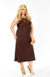 Костюм с платьем 2452 шоколад Элль-стиль фото 5