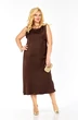 Костюм с платьем 2452 шоколад Элль-стиль фото 3