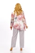 Блузка 2467а белый+розовый принт Элль-стиль фото 2