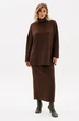 Юбка  2972 темный шоколад EOLA