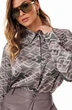Блузка 3155 хаки с  принтом EOLA фото 5