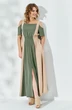 Платье 520 хаки Euro Moda