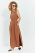 Платье 601 коричневый Euro Moda