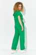 Костюм брючный 602 зеленый Euro Moda фото 2