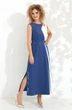 Платье 729 синий + белый Euro Moda фото 4