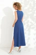 Платье 729 синий + белый Euro Moda фото 2