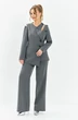 Костюм брючный 637 серый Euro Moda фото 4