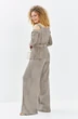 Костюм брючный 713 бежевый меланж Euro Moda фото 2