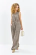 Комбинезон 717 бежевый меланж Euro Moda фото 2