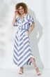 Платье 719 серо-синий Euro Moda