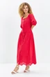 Платье 722 красный Euro Moda