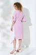 Платье 730 розовая полоса + белый Euro Moda фото 2