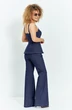 Костюм брючный 733 синий джинс Euro Moda фото 2