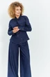 Костюм брючный 735 синий Euro Moda фото 3
