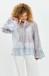 Блузка 745 дымчато-голубой Euro Moda фото 4