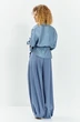 Костюм брючный 748 голубой Euro Moda фото 2