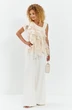 Костюм брючный 752 молочный + молочный Euro Moda