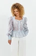 Блузка 759 дымчато-голубой Euro Moda фото 3