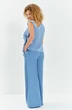 Костюм брючный 763 голубой голубой Euro Moda фото 2