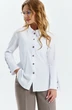 Костюм брючный 773 бежевый + белый Euro Moda фото 4