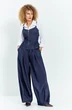 Костюм брючный 779 синий джинс Euro Moda