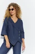 Костюм брючный 781 синий джинс Euro Moda фото 4