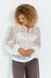 Кардиган 797 белый с пайетками Euro Moda