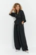 Костюм брючный 802 черный Euro Moda