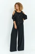 Костюм брючный 804 черный Euro Moda