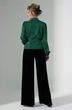 Блузка 484 зеленый Euro Moda