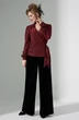 Блузка 484 красный Euro Moda