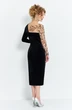 Платье 570 черный Euro Moda