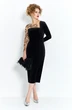 Платье 570 черный Euro Moda